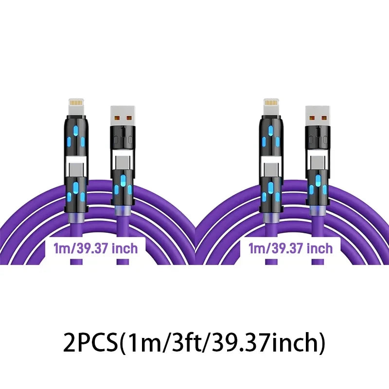 4-in-1 Multi-Device Charging Cable