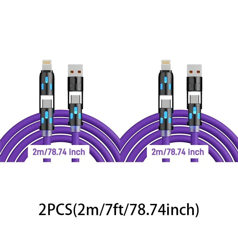 4-in-1 Multi-Device Charging Cable