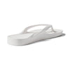 White Arch Support Flip Flops
