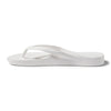 White Arch Support Flip Flops