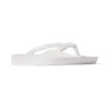 White Arch Support Flip Flops