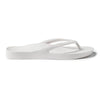 White Arch Support Flip Flops