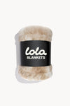 Caramel N Cream Faux Fur Blanket