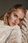 Caramel N Cream Faux Fur Blanket