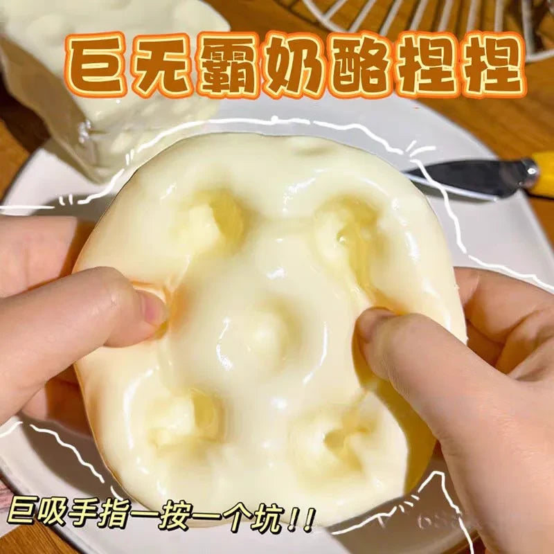 Juguete antiestrés de espuma en forma de bloque de queso