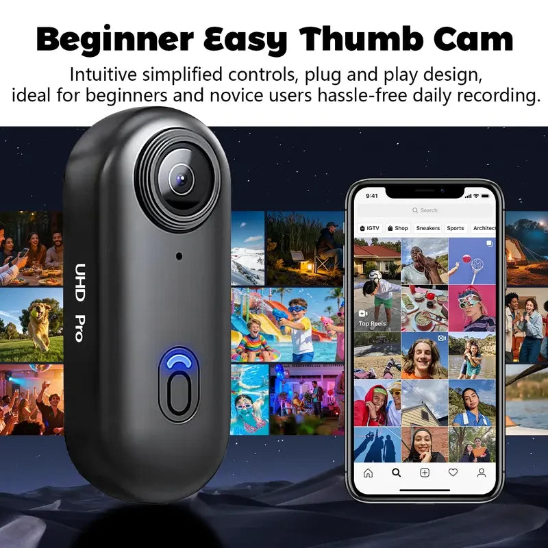 NUISK Mini Magnetic Action Camera