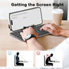 Tastatura wireless pliabila din aluminiu
