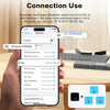 Tastatura wireless pliabila din aluminiu