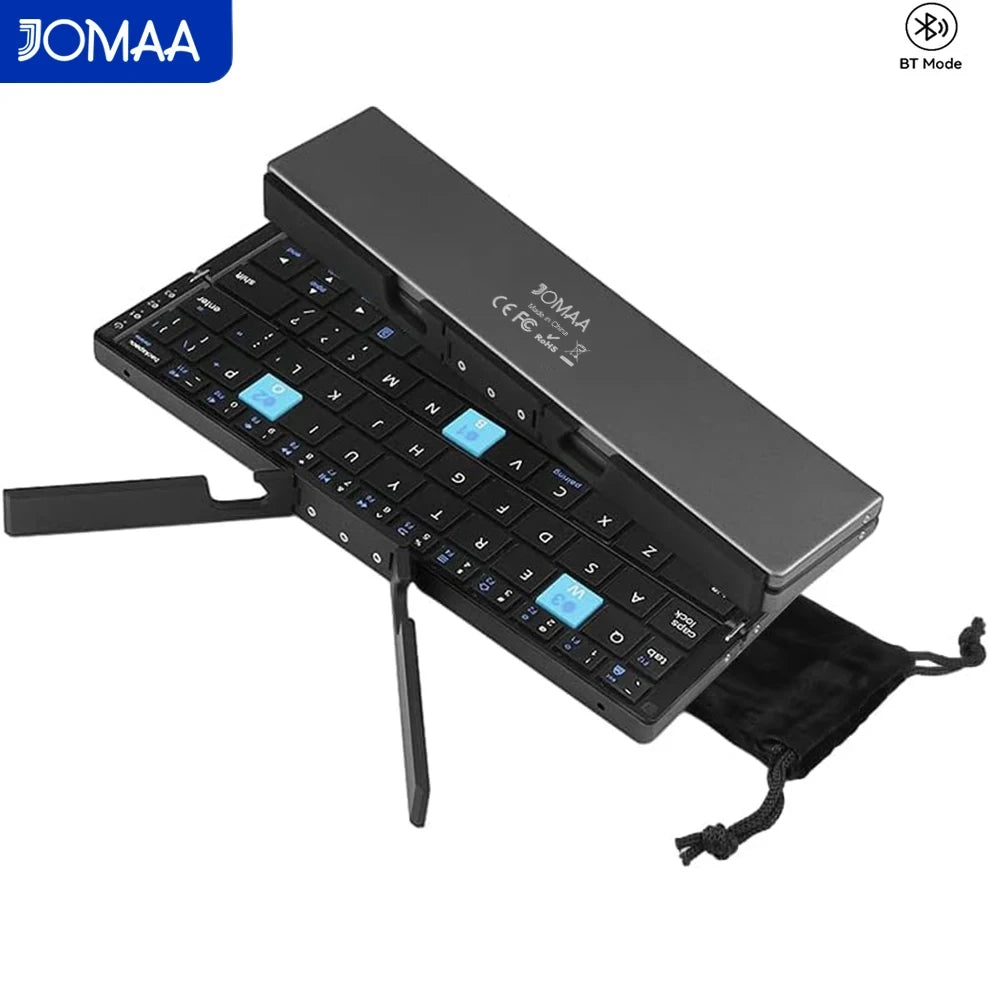 Tastatura wireless pliabila din aluminiu