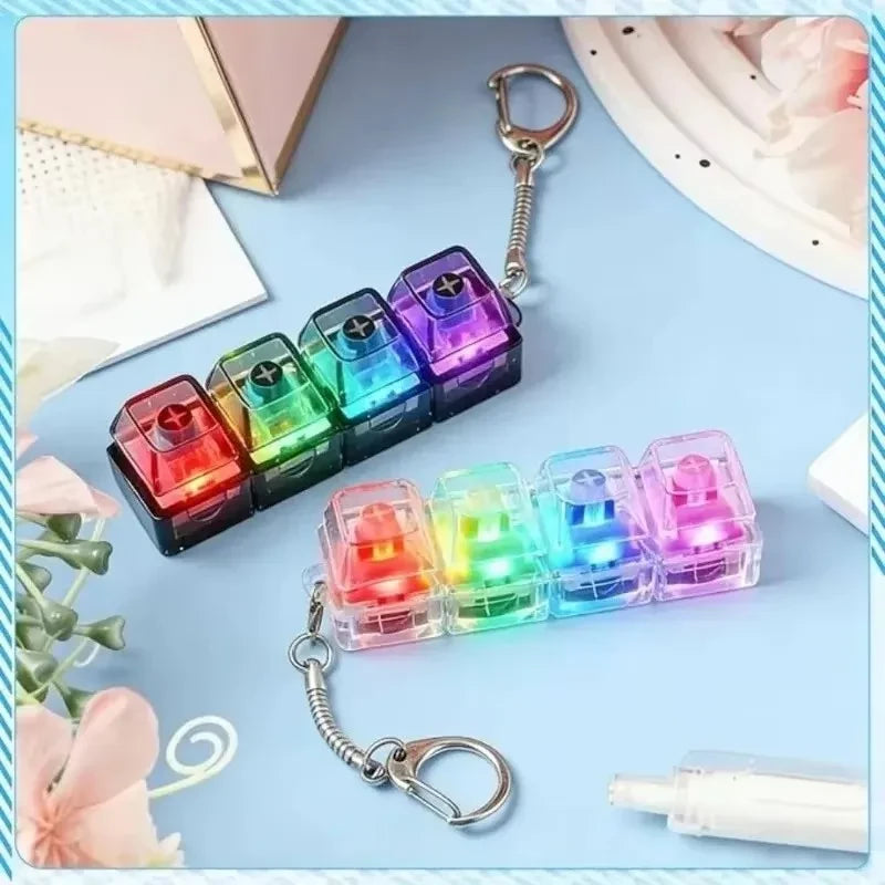 Llavero Teclado Antiestrés con LED