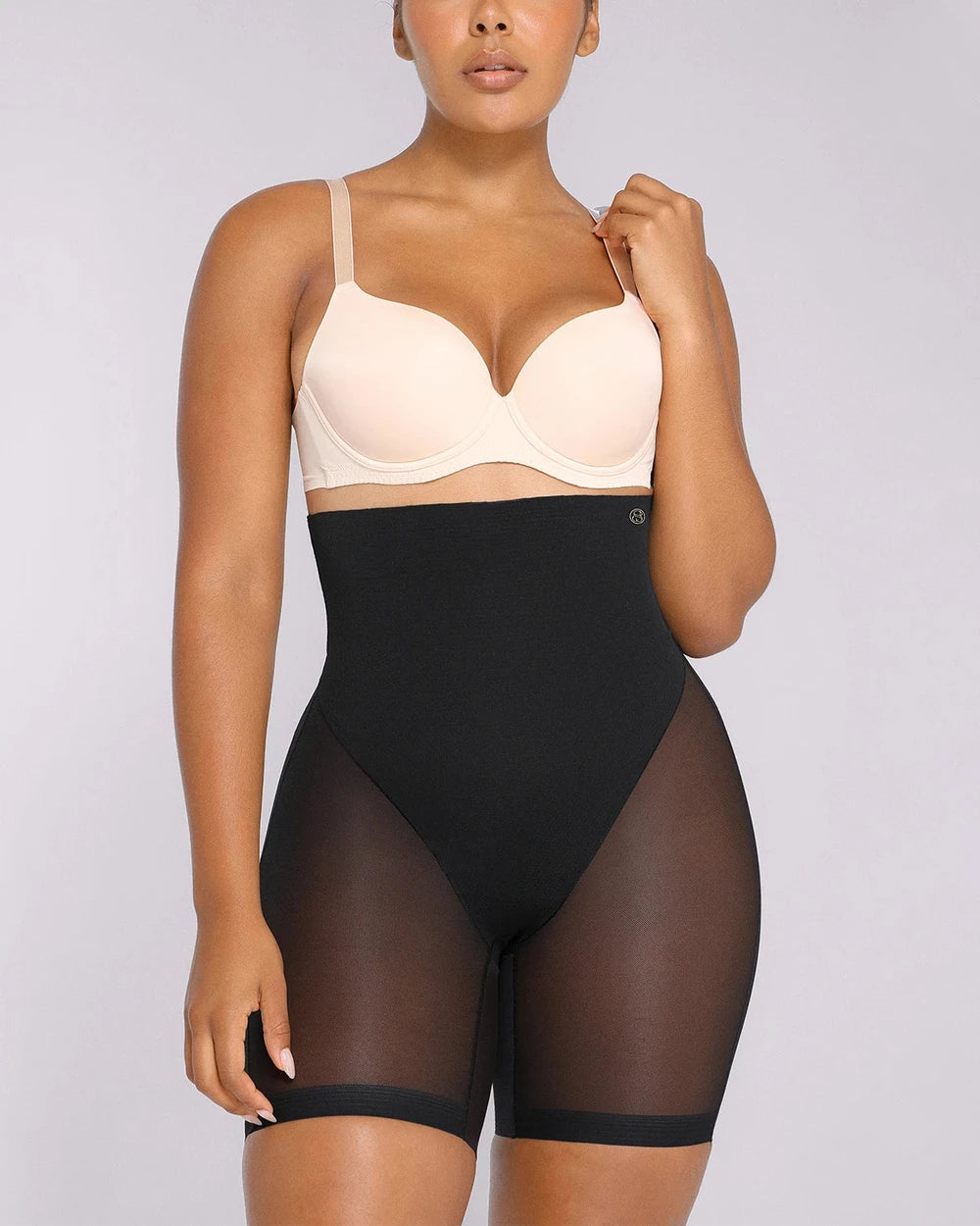 MeshSmooth High Waisted Mid Thigh Shaper Short