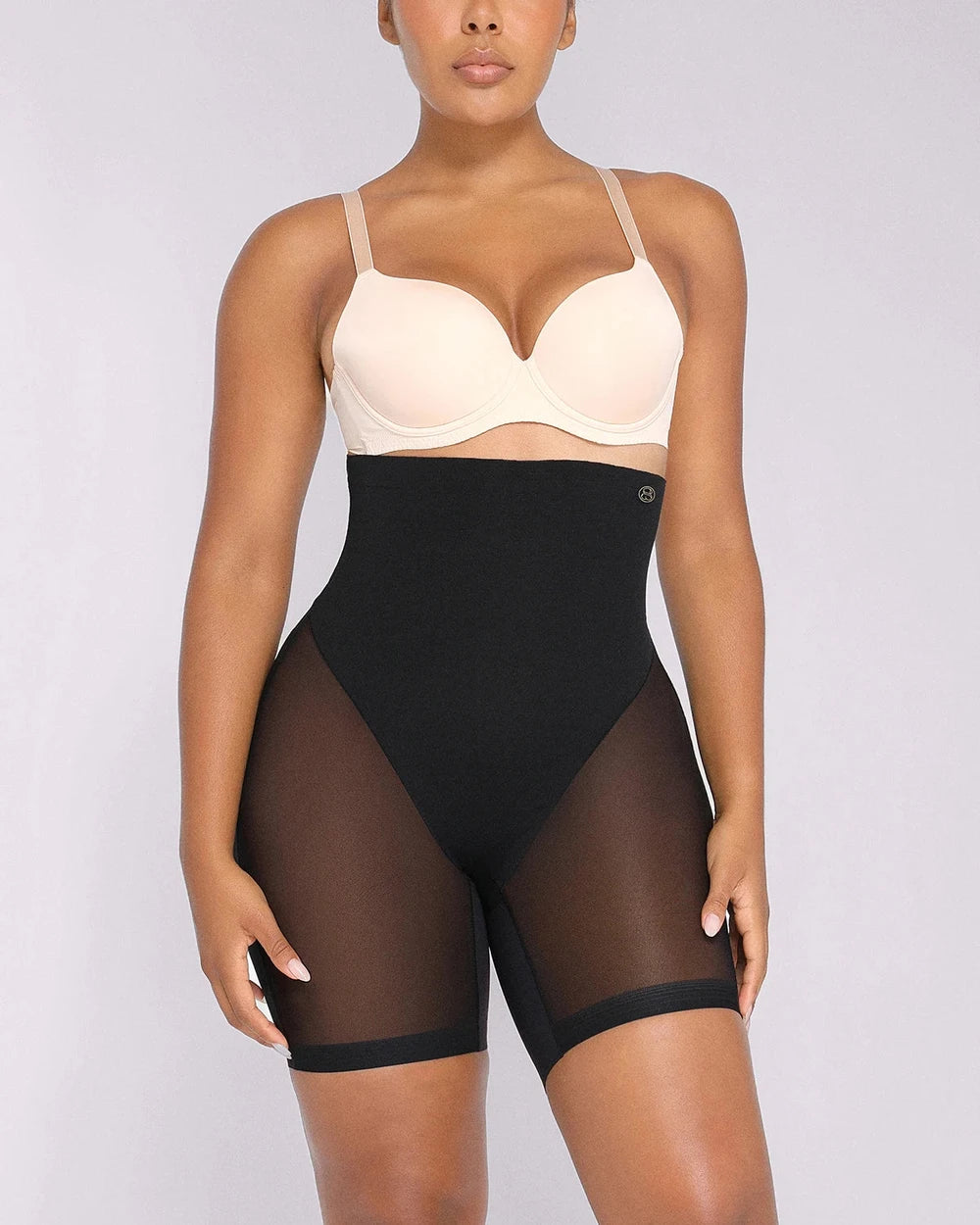 MeshSmooth High Waisted Mid Thigh Shaper Short