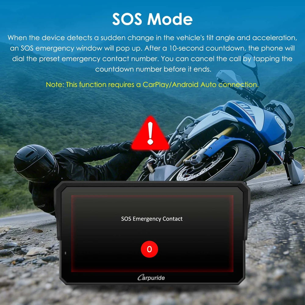 Carpuride BMW Motorcycle CarPlay Stereo