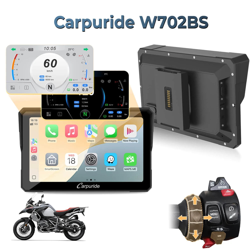 Carpuride BMW Motorcycle CarPlay Stereo