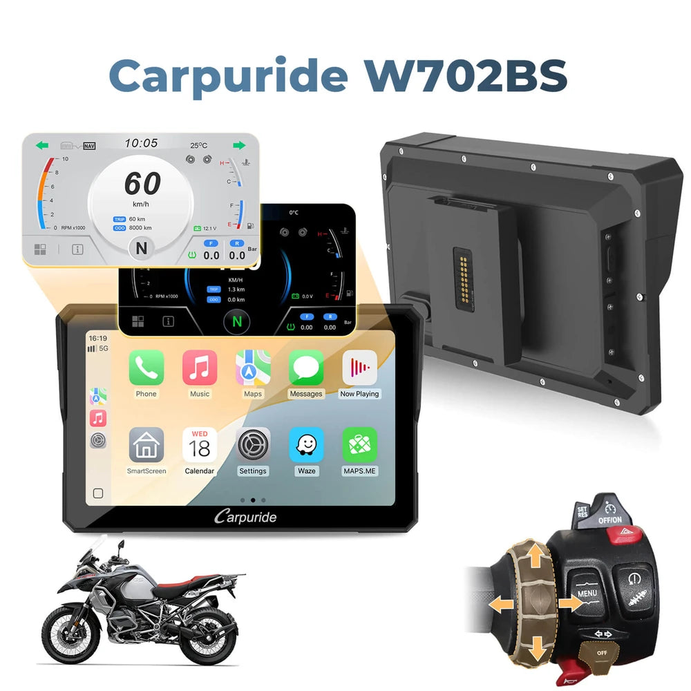 Carpuride BMW Motorcycle CarPlay Stereo