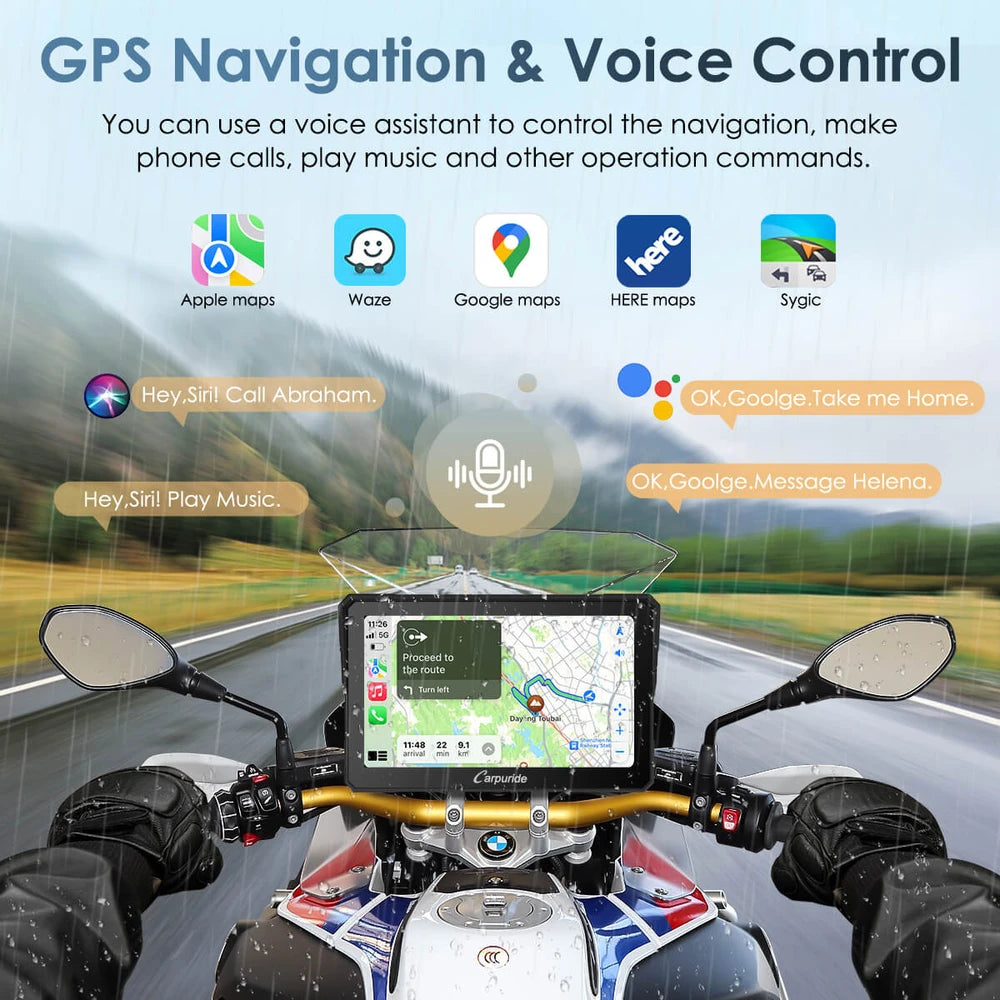 Carpuride BMW Motorcycle CarPlay Stereo