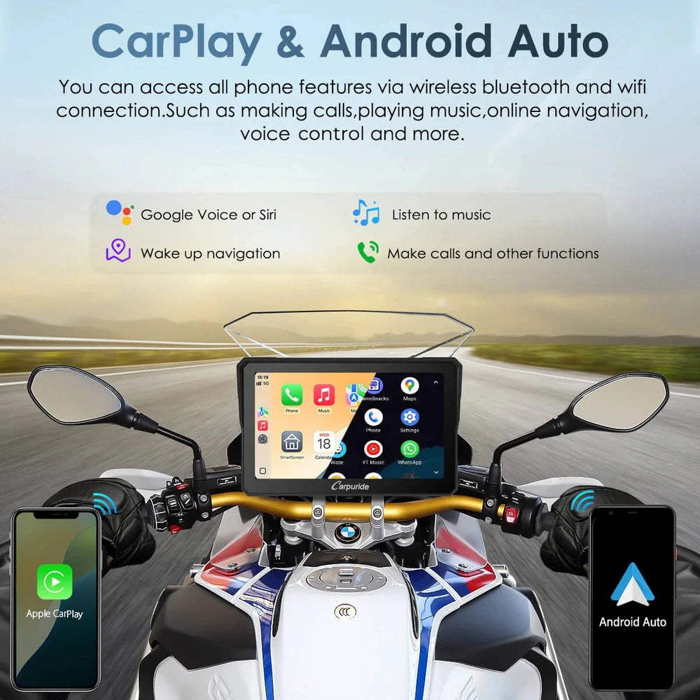 Carpuride BMW Motorcycle CarPlay Stereo