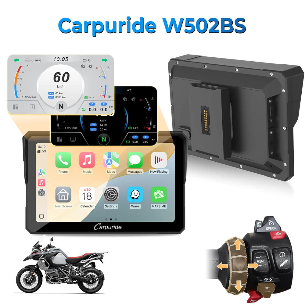 Carpuride BMW Motorcycle CarPlay Stereo