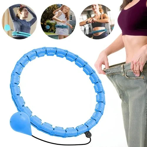Weighted Hula Hoop with Resistance Cord