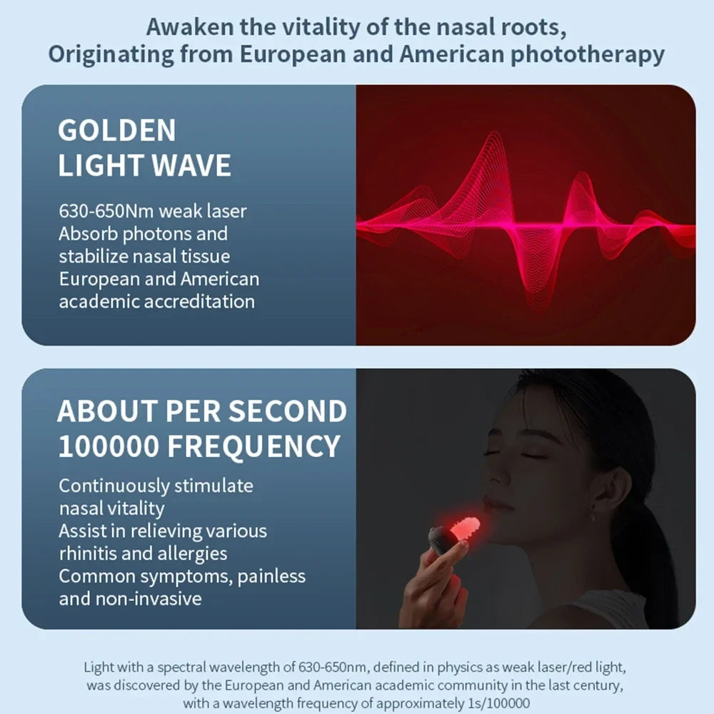 Dispositivo de Fototerapia Nasal con Luz Roja e Infrarroja