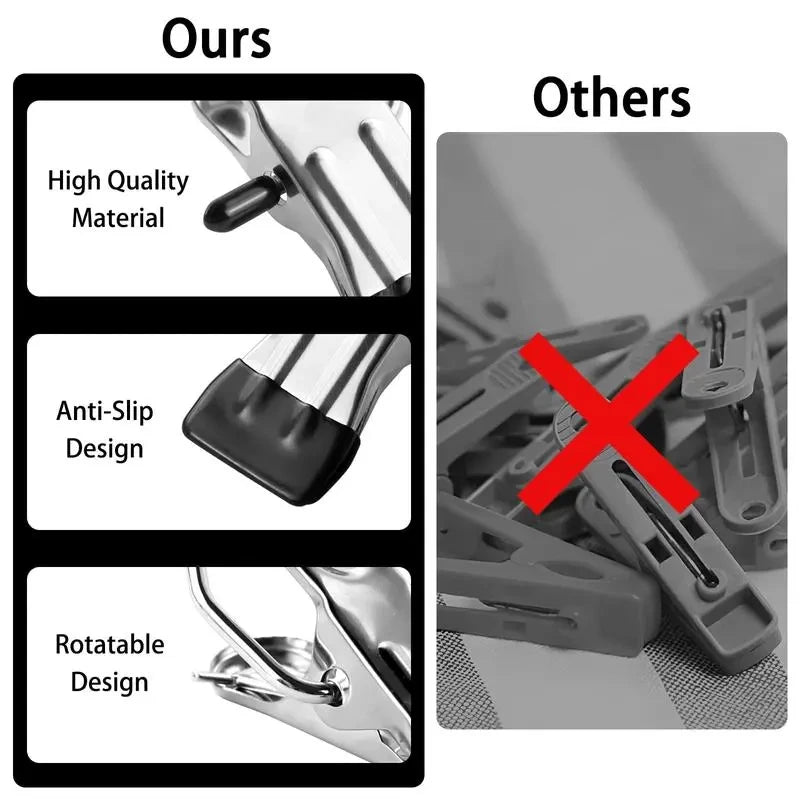 Stainless Steel Boot Hanger Clips