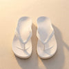 White Arch Support Flip Flops